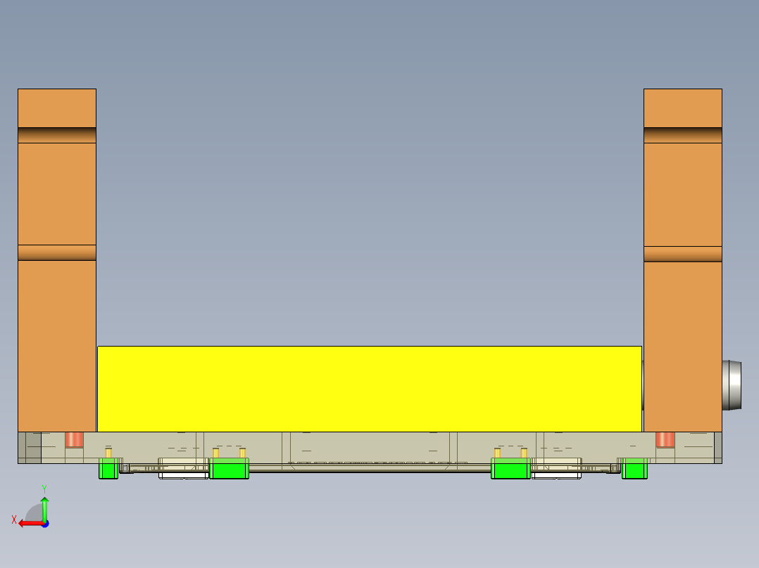 HC14-MS笔记本CNC工装夹具三维模型-A-CNC1后视图