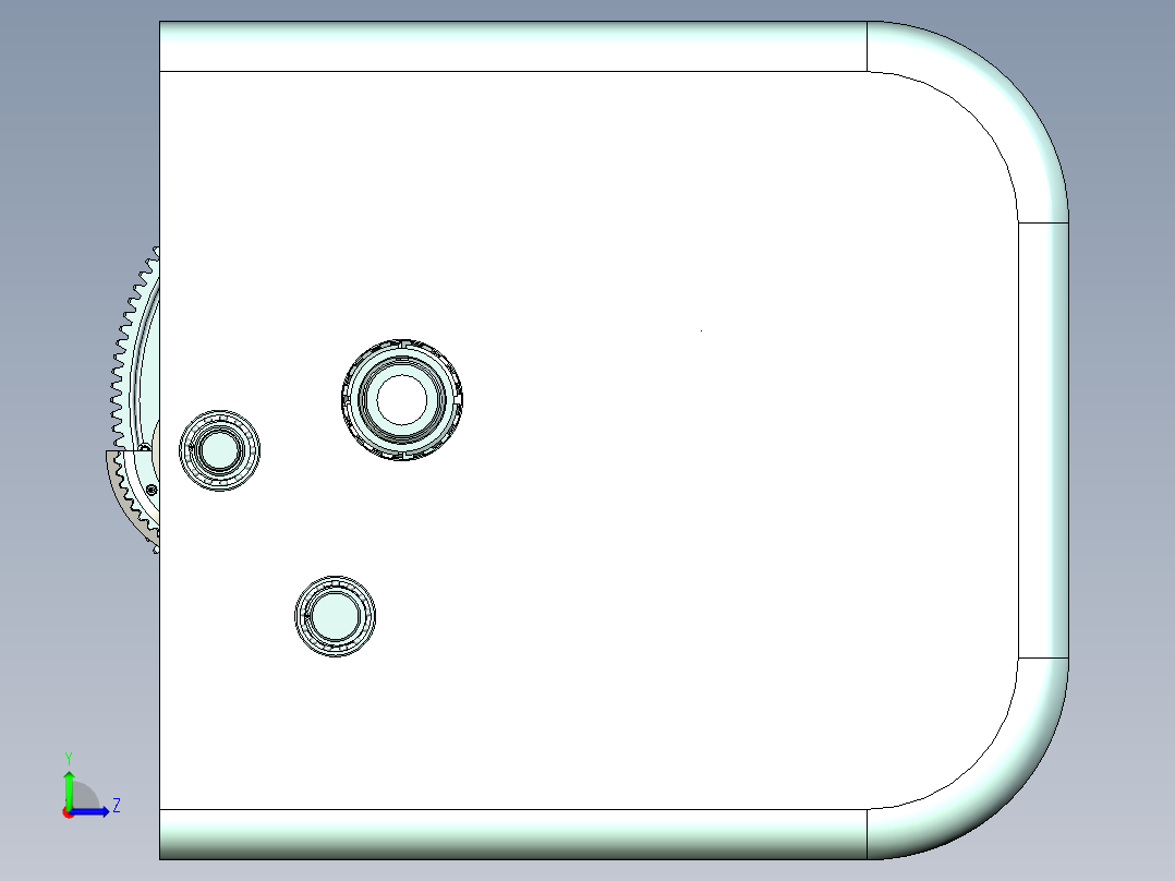 多重传动结构设计左视图