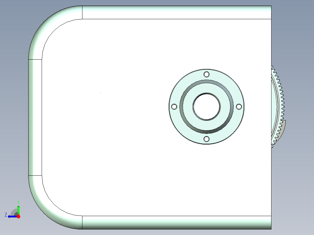 多重传动结构设计右视图