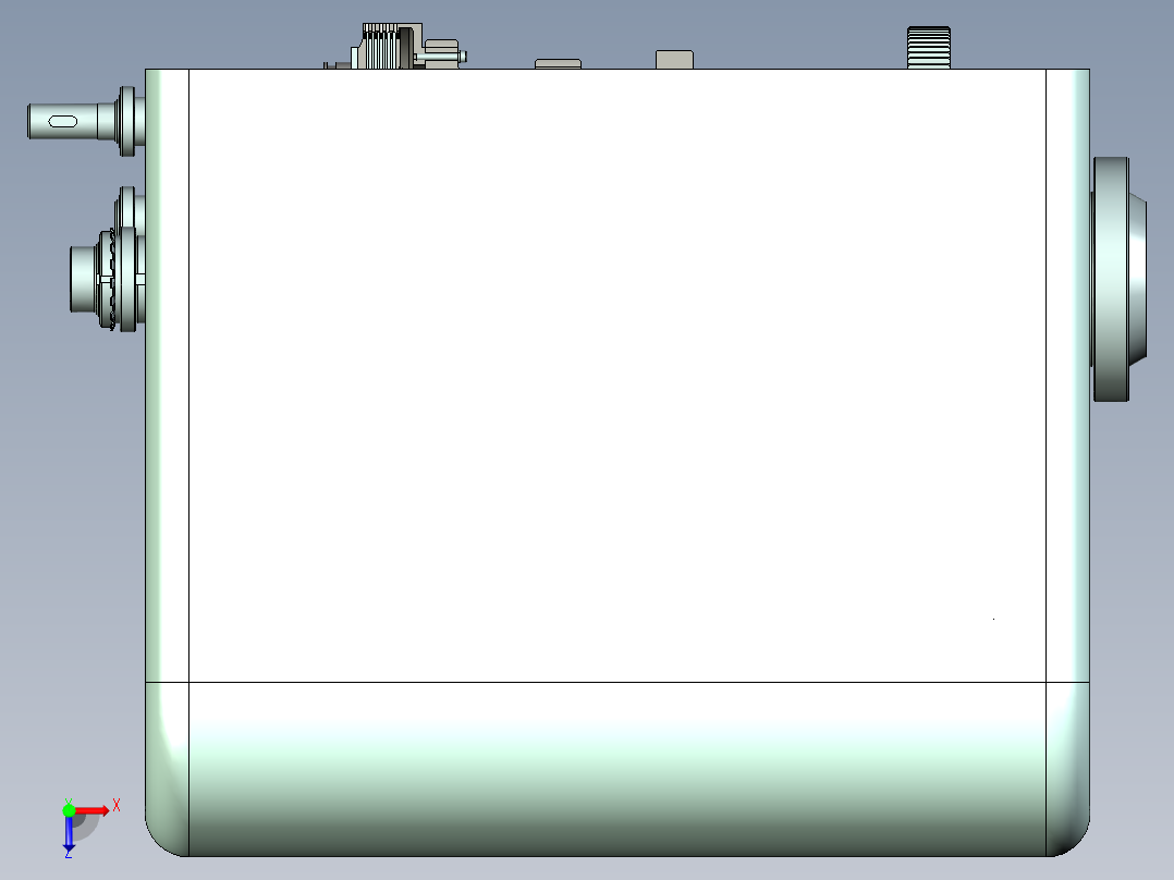 多重传动结构设计俯视图