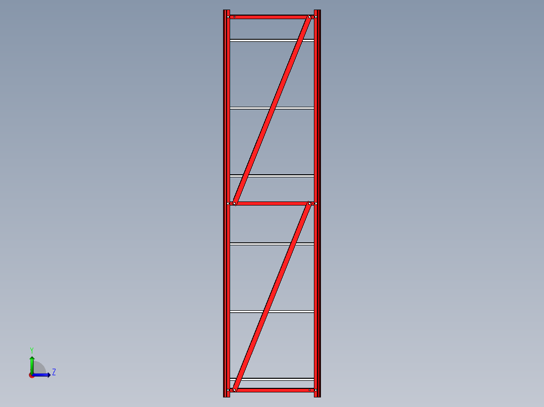 货架、一般货架左视图
