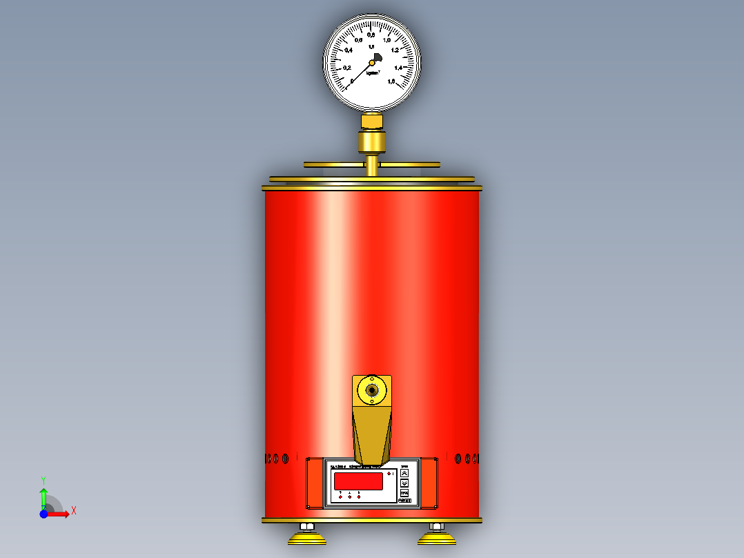 B2004262-蜡注射器前视图