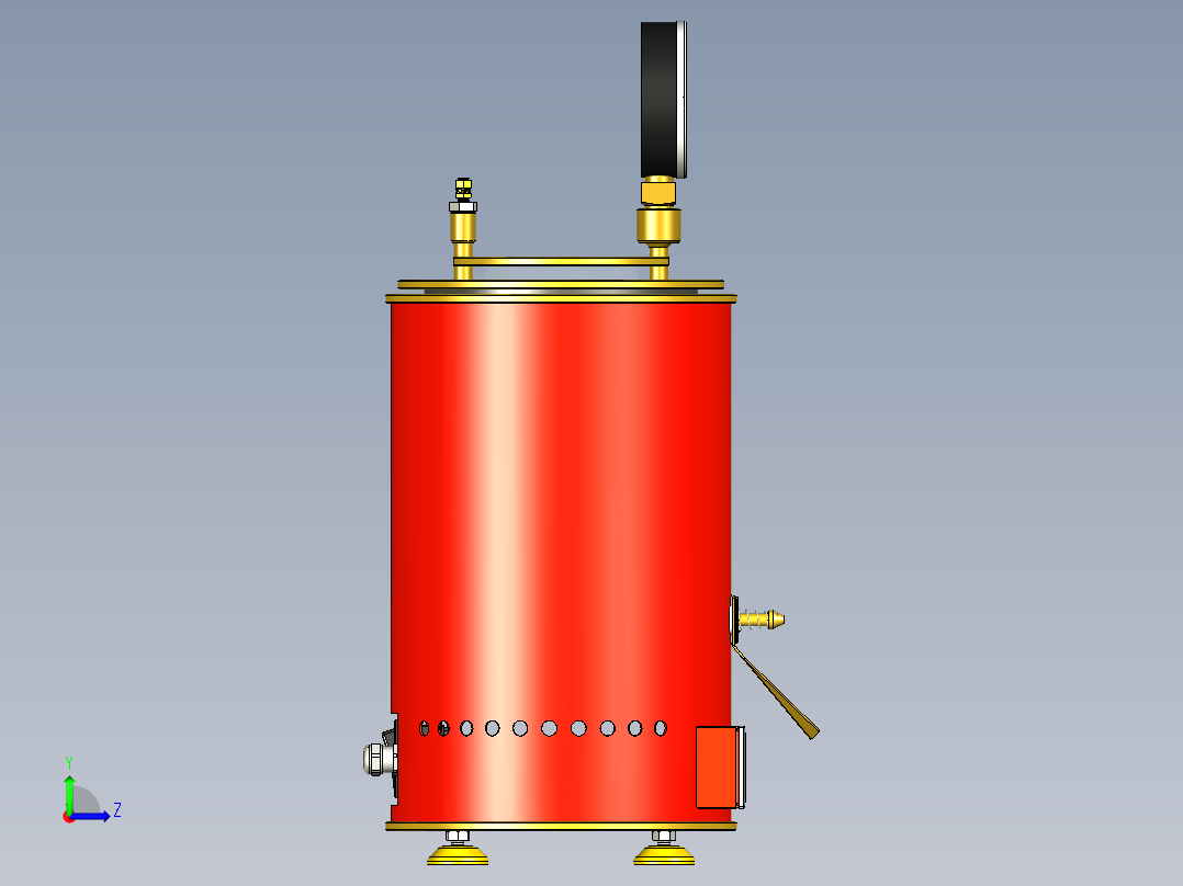 B2004262-蜡注射器左视图