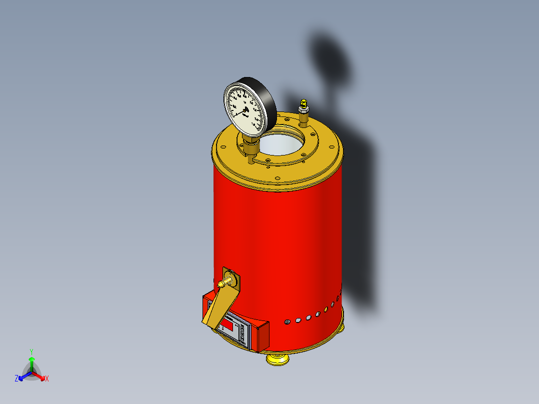 B2004262-蜡注射器正等轴测图