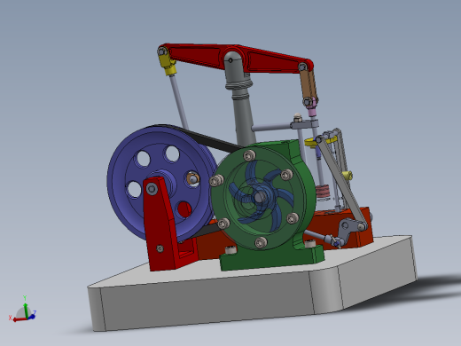 蒸汽机steam-engine-125834-模型格式为 sw