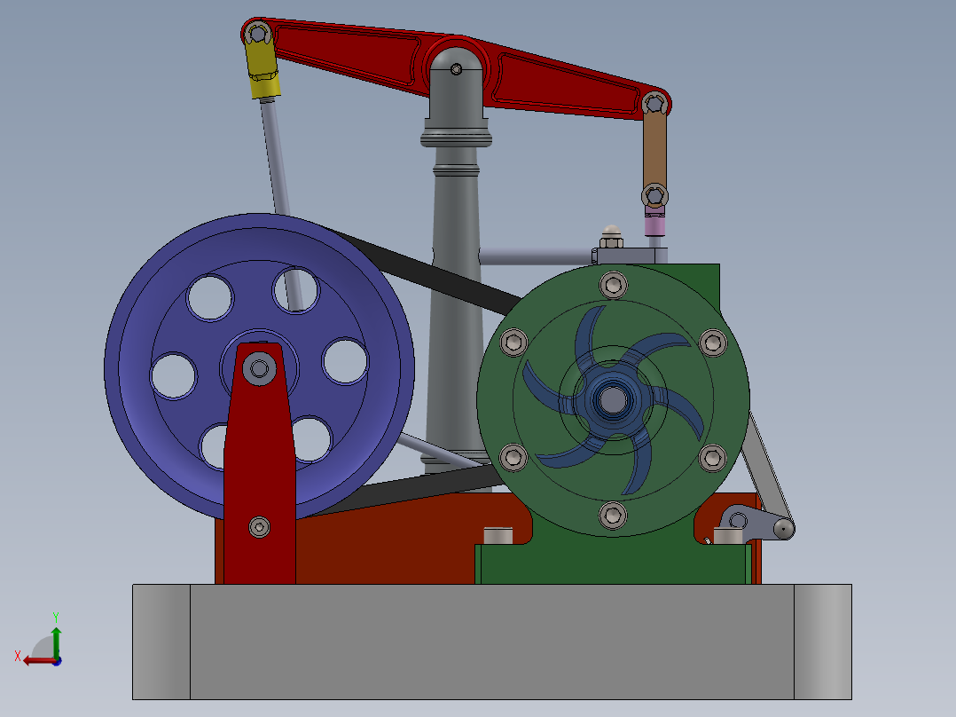 蒸汽机steam-engine-125834-模型格式为 sw后视图