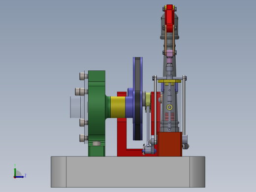 蒸汽机steam-engine-125834-模型格式为 sw左视缩略图