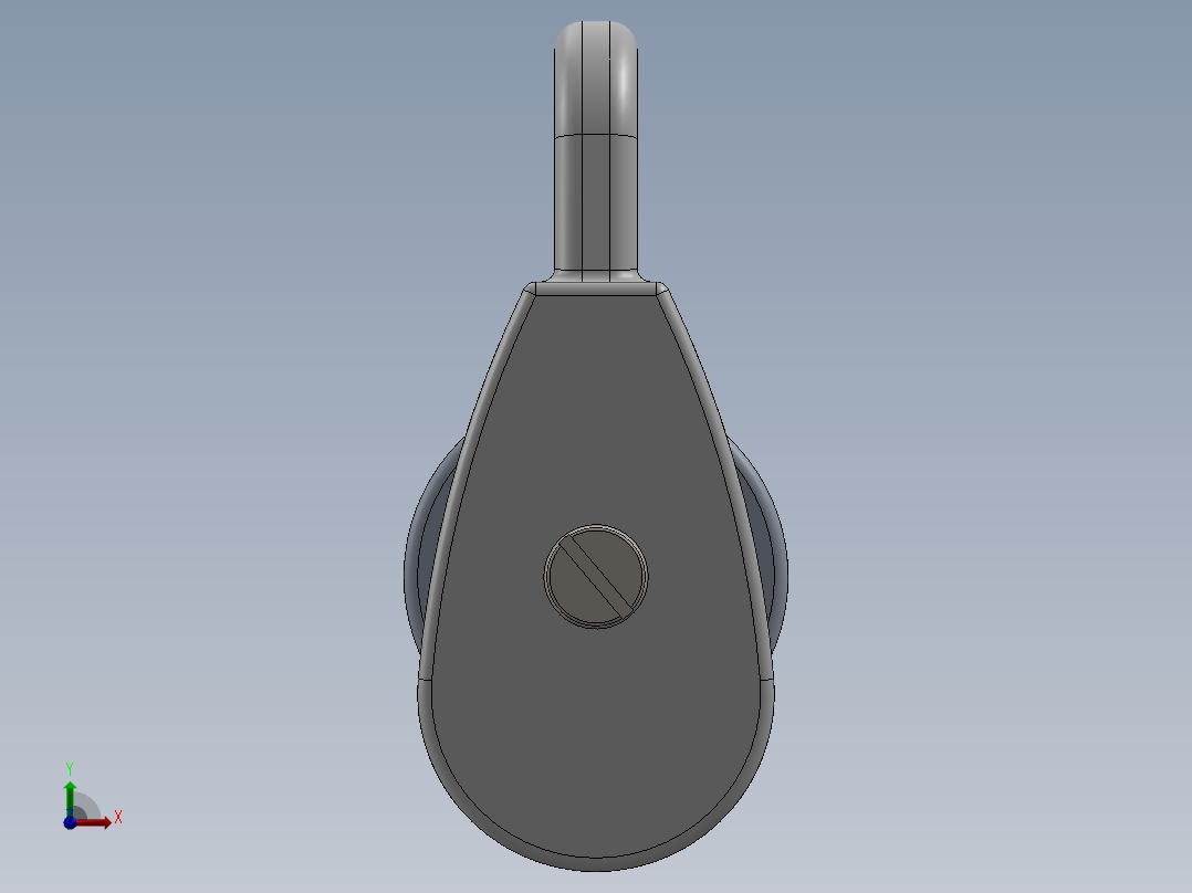 双定滑轮前视图