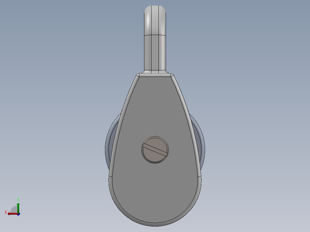 双定滑轮后视图