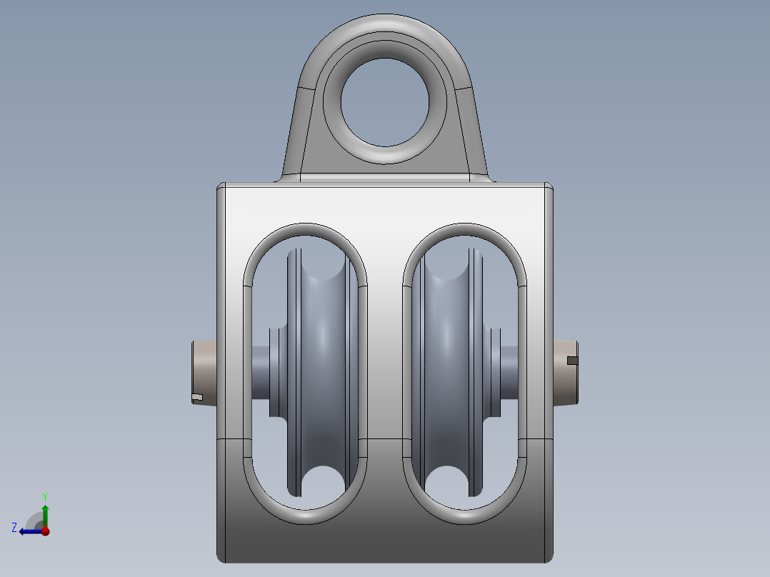 双定滑轮右视图