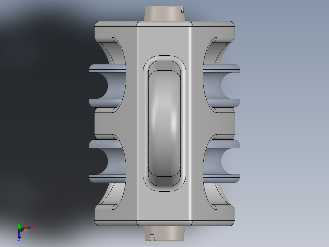 双定滑轮俯视图