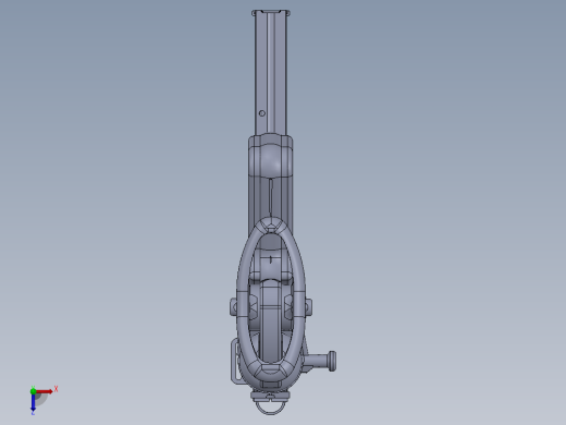 手枪左轮冲锋枪老式狙击步枪设计3D图纸maschinenpistole-40-mp-40 SW IGS俯视缩略图