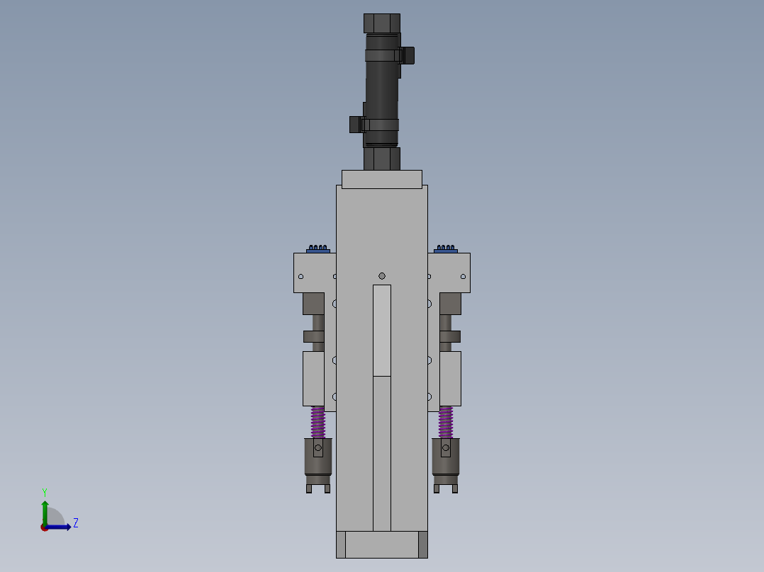 基于槽型光电的方向检测机构左视图