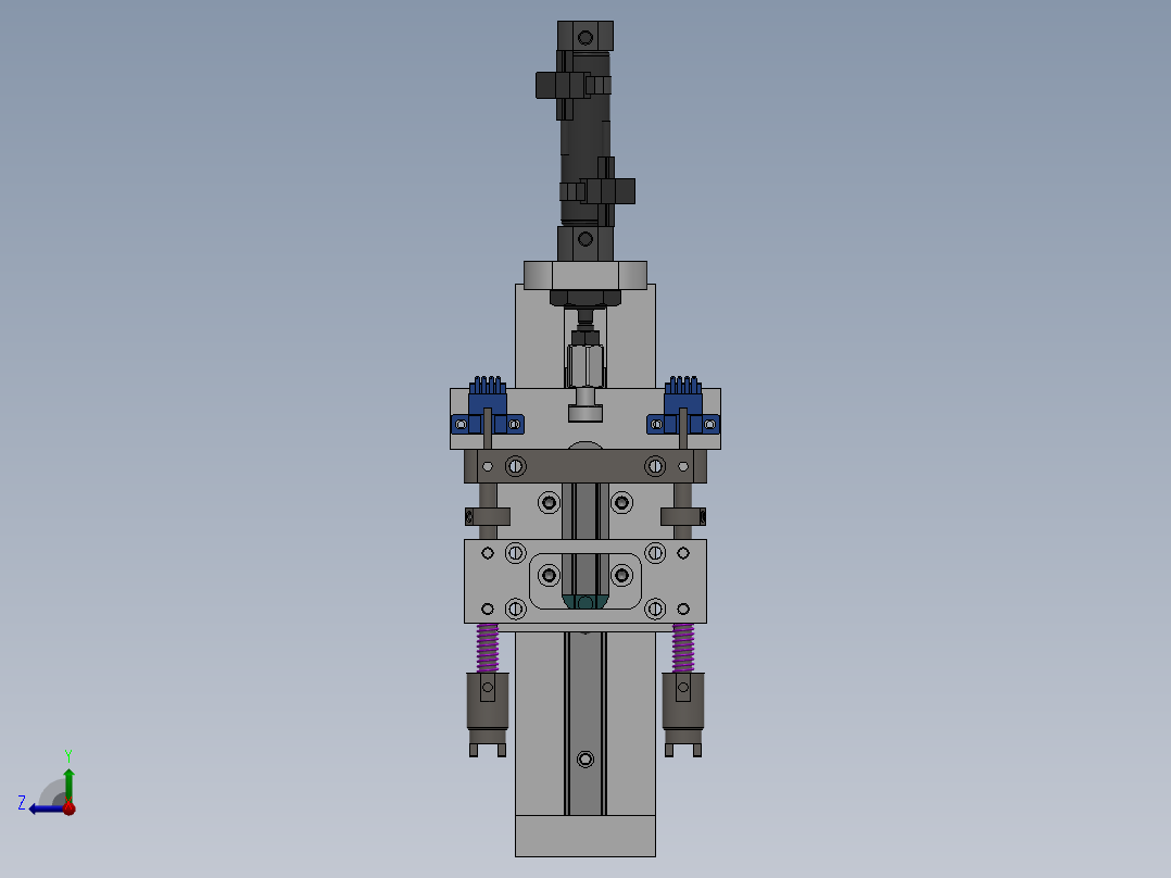 基于槽型光电的方向检测机构右视图
