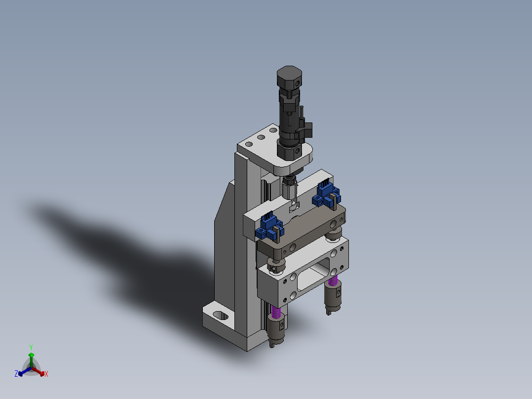 基于槽型光电的方向检测机构正等轴测图
