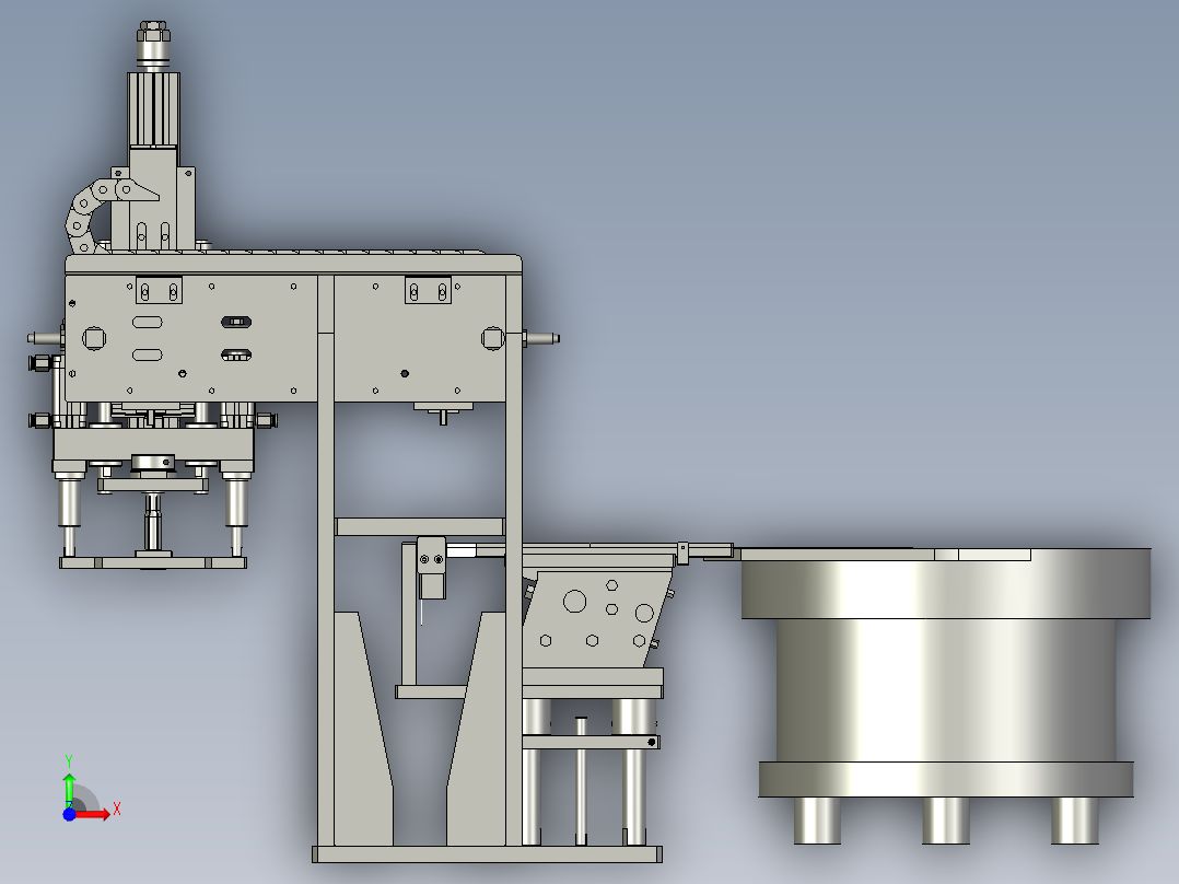 卡环上料前视图