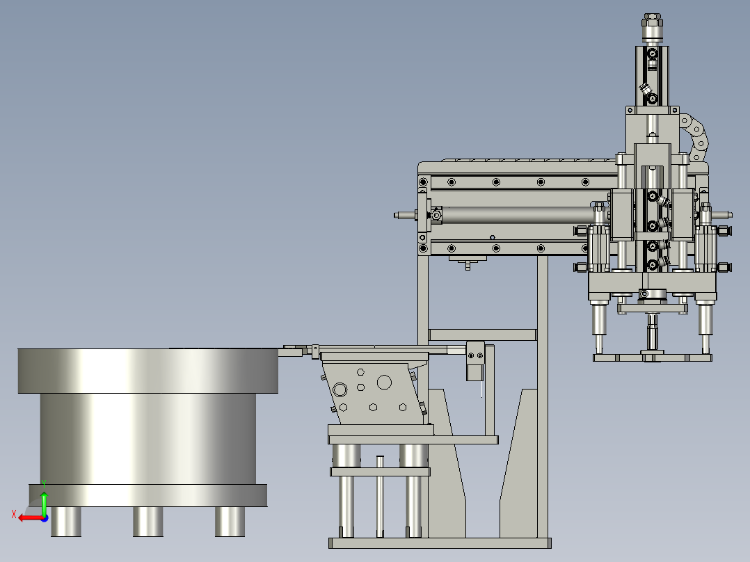 卡环上料后视图