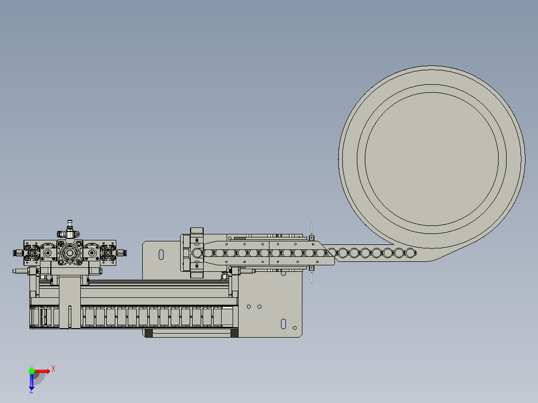 卡环上料俯视图