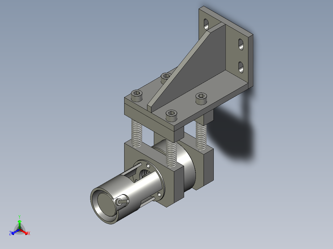 编码器组件移动端正等轴测图