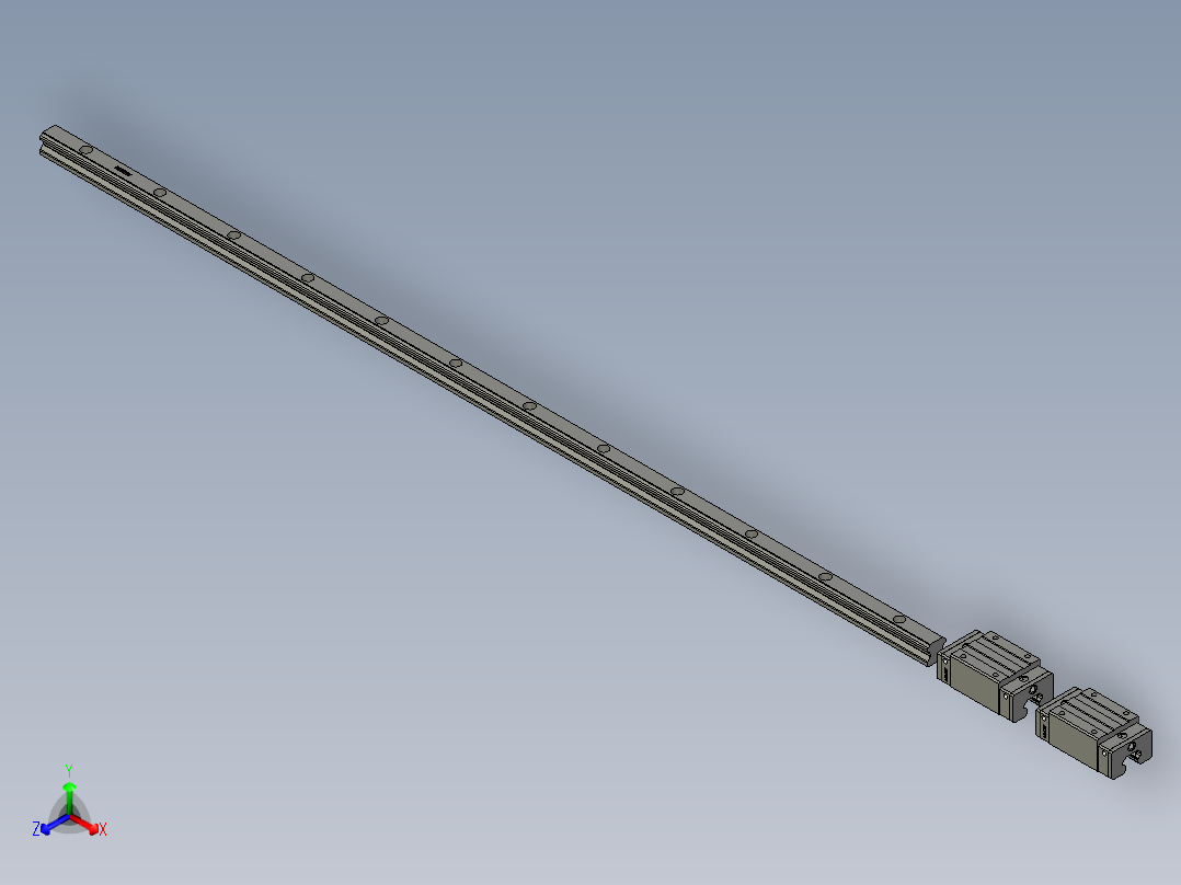 A-HGH15CA2R1200Z0C-1正等轴测图