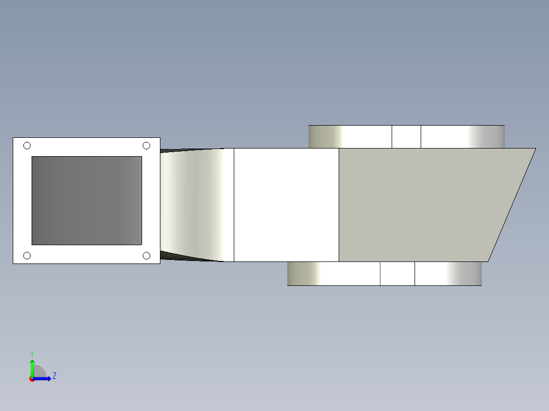 暧风换气系统左视图