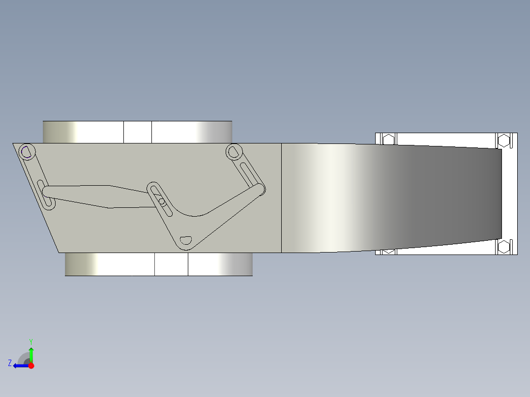 暧风换气系统右视图