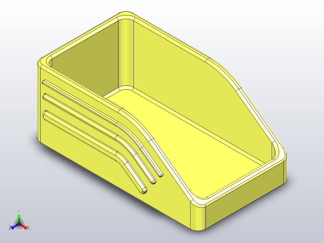 塑料螺栓箱主视图