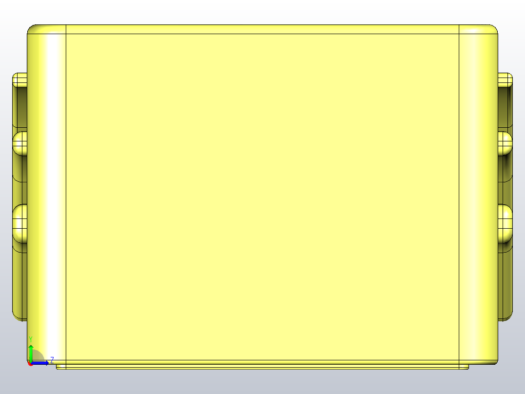 塑料螺栓箱左视图