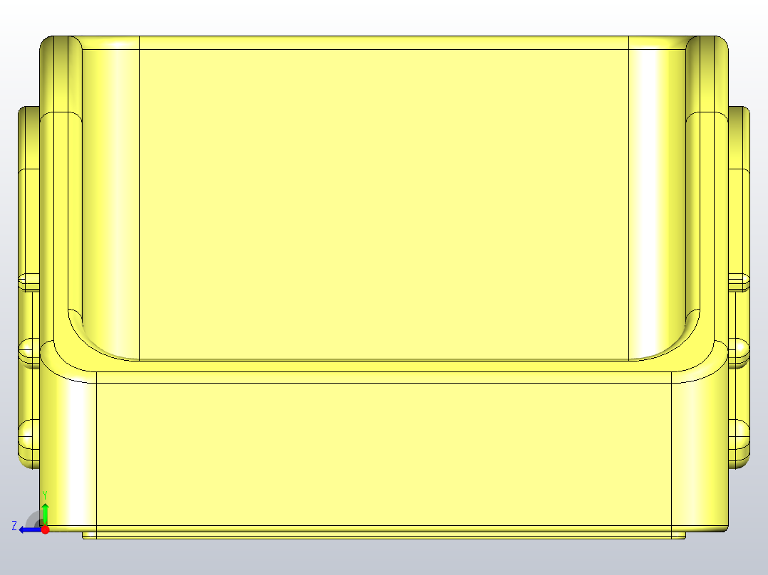 塑料螺栓箱右视图
