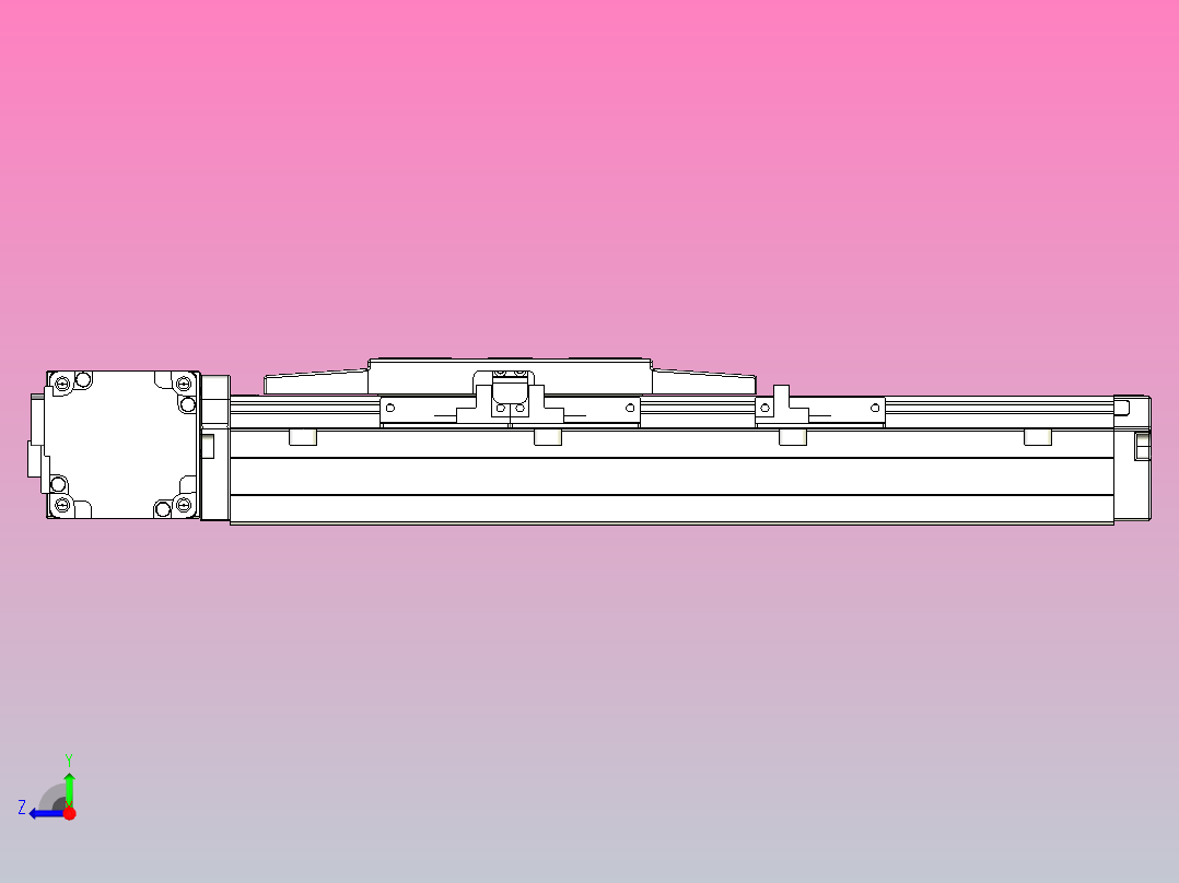 机器人皮带驱动直线轴TPA-GCB-120-P70-L100-DL-M20-N3右视图