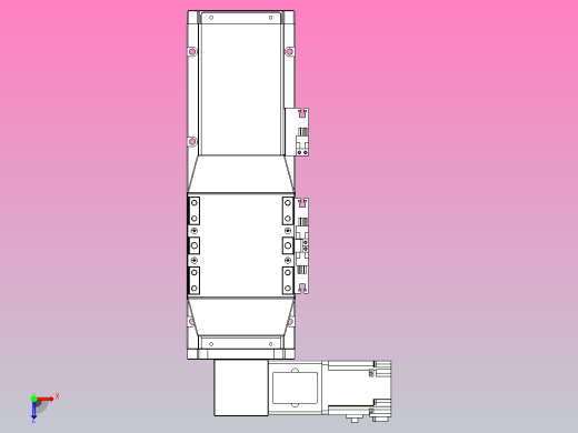 机器人皮带驱动直线轴TPA-GCB-120-P70-L100-DL-M20-N3俯视缩略图