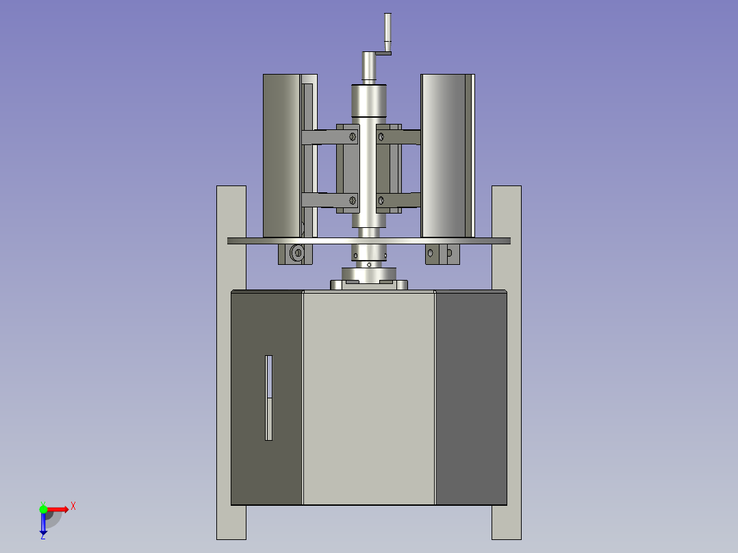 金属卷料开卷机俯视图