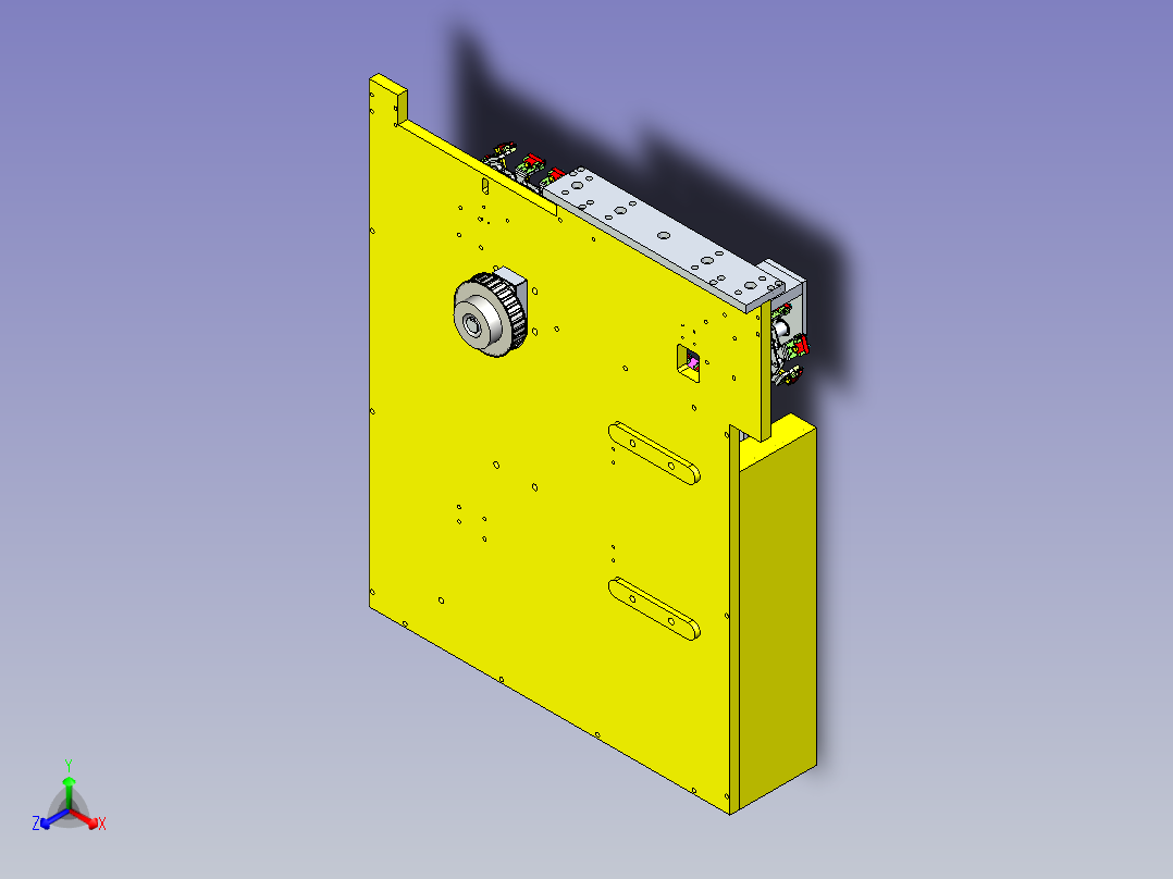 电容链条输送线设计主视图