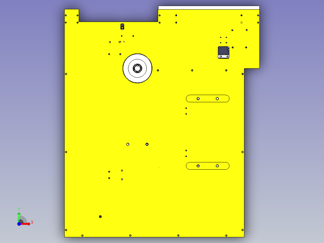 电容链条输送线设计前视图