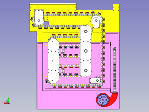 电容链条输送线设计后视缩略图