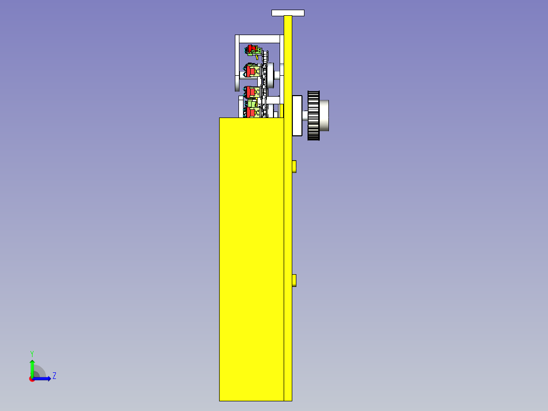 电容链条输送线设计左视图