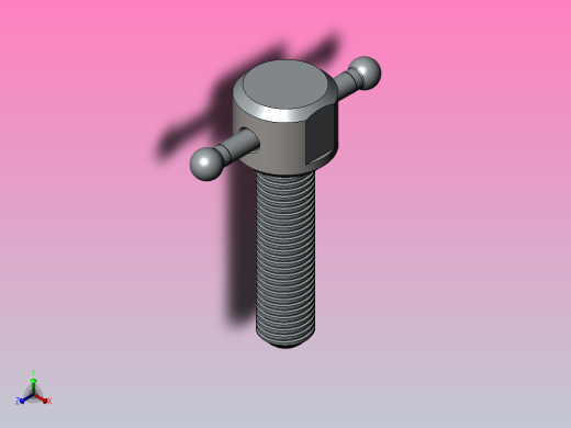 调平螺栓正等轴测缩略图