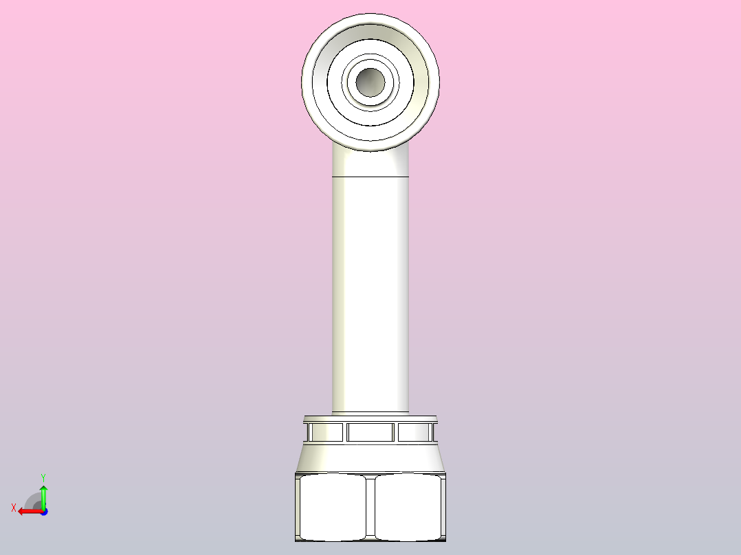 标准液压接头1J1HY-6-4后视图