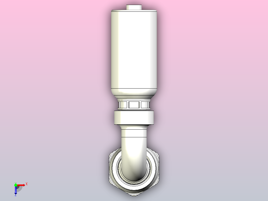 标准液压接头1J1HY-6-4俯视图