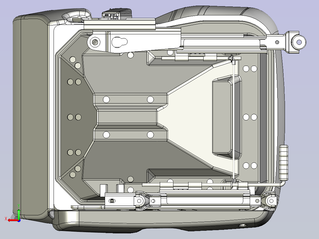 汽车座椅后视图