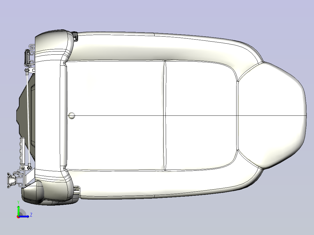 汽车座椅左视图