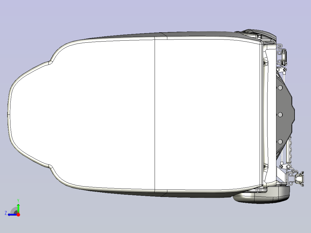 汽车座椅右视图