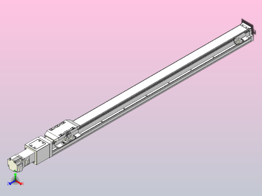 滚珠丝杠直线轴内置导轨TPA-GCR-50-1210C-L750-M-M10-N3正等轴测缩略图