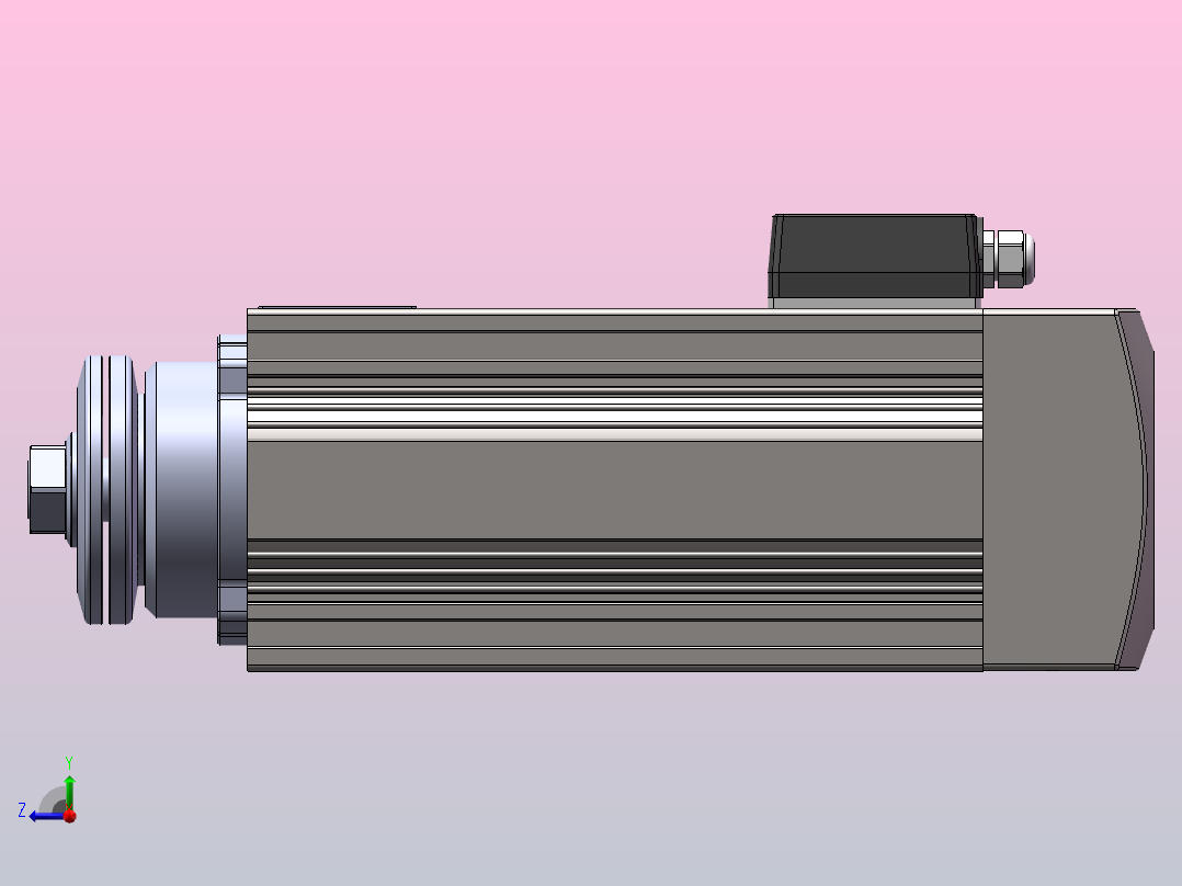 DS85E-CF30(中线盒) 精密锯切电机[DS85E-S03P7.50-SCF30]右视图