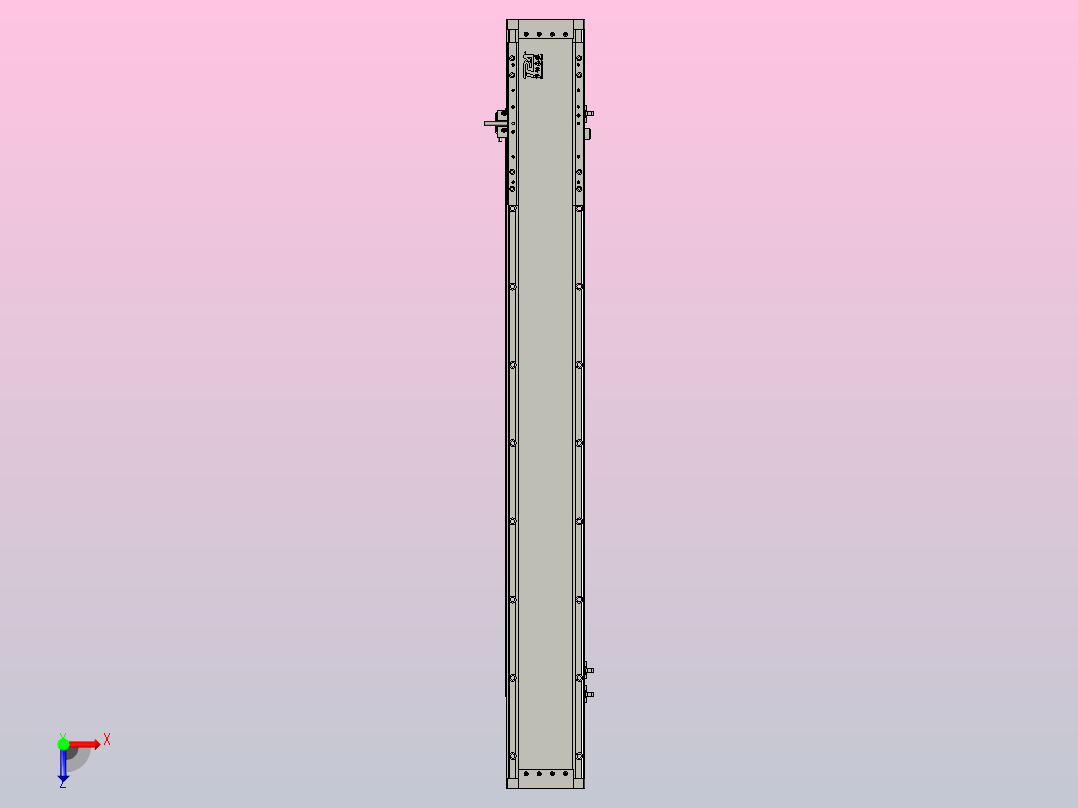 直驱直线电机轴TPA-LNP3-120-35C4-1-L840-3-C-10-N3俯视图