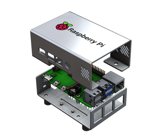 Raspberry Pi 4B钣金表壳设计缩略图