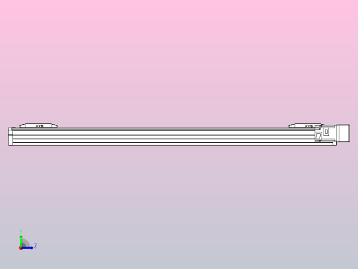 滚珠丝杠线性轴TPA-GCRS-80-1610C-L375-MR-M20-N3左视缩略图