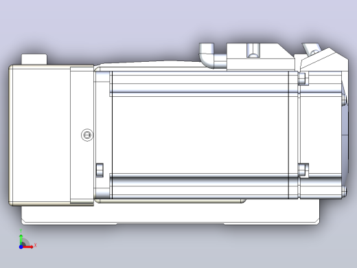 皮带直线轴半封闭可选导轨TPA-HNB-140D-120-L900-ML-Y-P40-N3前视缩略图