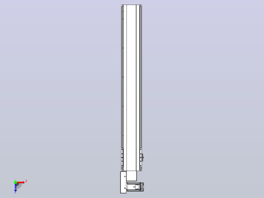 皮带直线轴半封闭可选导轨TPA-HNB-140D-120-L900-ML-Y-P40-N3俯视缩略图