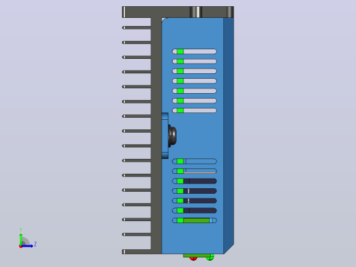 数字步进电机与驱动器3DM580_3D图左视缩略图